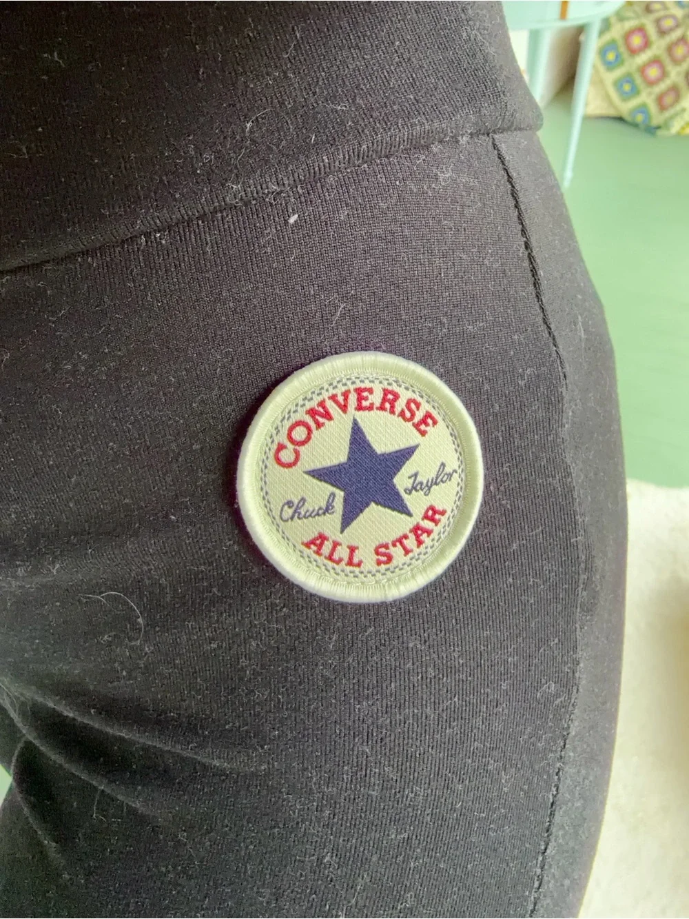 Converse Black Leggings with All Star Patch